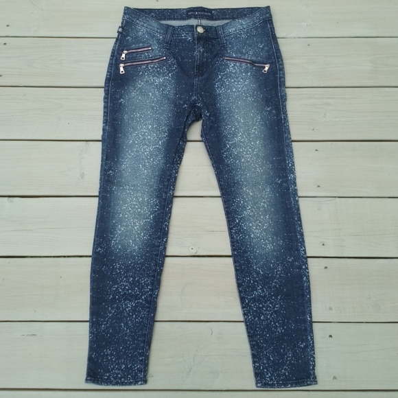 Rock & Republic bleach splatter skinny jeans 10 - Picture 4 of 5